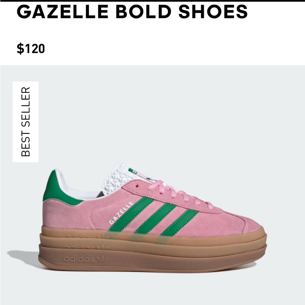 Adidas Pink and Green Sneakers with Retro Design